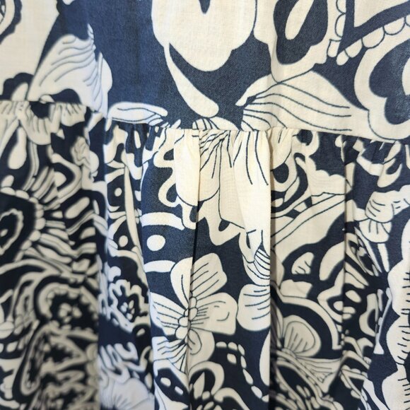 NWT!! BUCKET LIST V Neck Flutter Sleeved Print Tiered Summer Dress - Picture 7 of 13